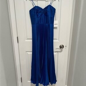 AMUR Belle Dress in Deep Oceans Color